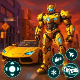 أيقونة Robot City War: Car Transform